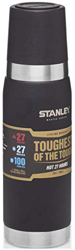 Stanley Master acero inoxidable vacío termo botella,,, acero inoxidable, Foundry Black, 0.75 Litre