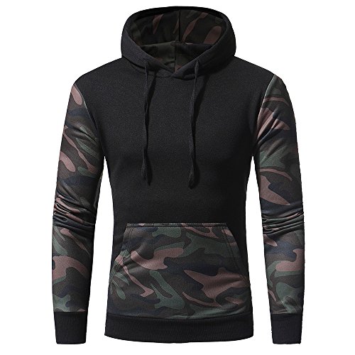 Sudaderas con Capucha para Hombre Camuflaje Jersey Ciclismo Suéter Manga Larga Hombre Ropa de Deporte Hoodie Chándal con Cordón Hombre riou