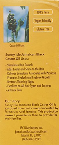 SUNNY ISLE JAMAICAN BLACK CASTOR OIL REGULAR 2oz by Sunny Isle