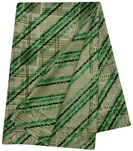 Svasti franja diagonal tie-dye 100% seda Mar verde tie-dye Tela de confección Sari Dress con estampado étnico 1 Yard