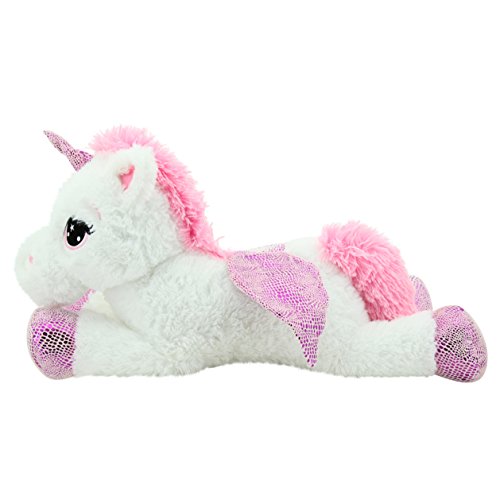 Sweety Toys 8032 unicornio en peluche oso de peluche 65 cm blanco