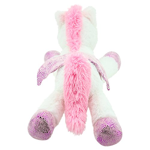 Sweety Toys 8032 unicornio en peluche oso de peluche 65 cm blanco