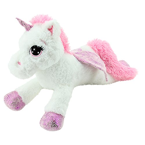 Sweety Toys 8032 unicornio en peluche oso de peluche 65 cm blanco