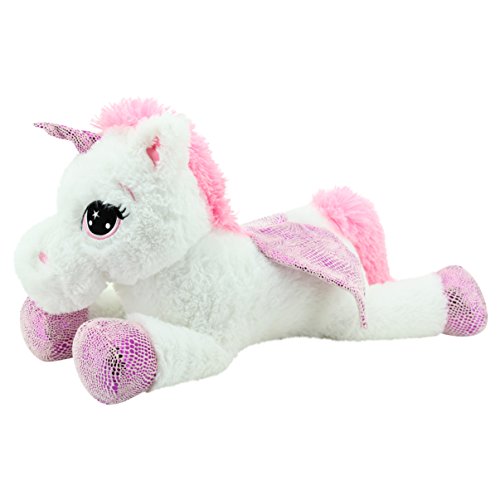 Sweety Toys 8032 unicornio en peluche oso de peluche 65 cm blanco