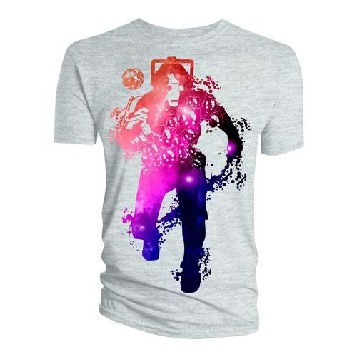 T-Shirt (Unisex-S) Cyberman Faces Full (Grigio)