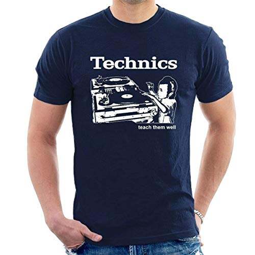 Technics Men T-Shirt Turntables Kid Teach Them Well tee S-3Xl