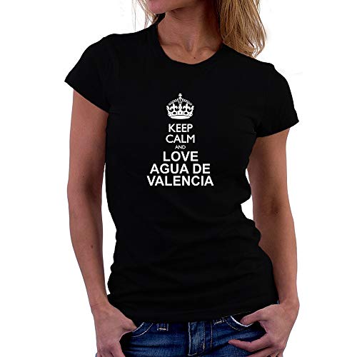 Teeburon Keep Calm and Love Agua de Valencia Camiseta Mujer L