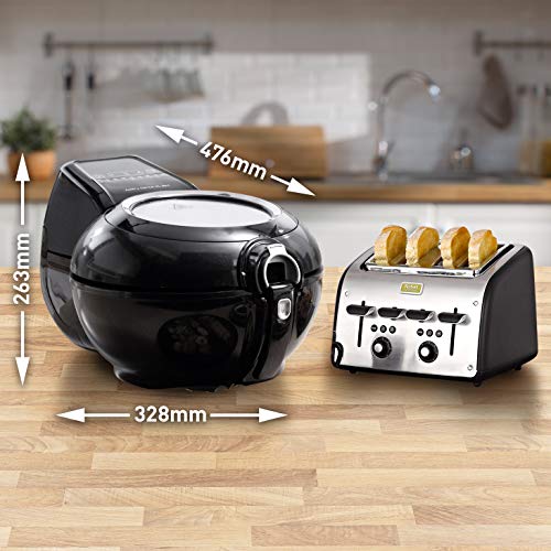 Tefal YV9708 ActiFry Genius XL 2 en 1 - Freidora sin Aceite, Tecnología Dual Motion, Capacidad XL, 9 Programas, Apta para el Lavavajillas para hasta 1,7 kg de Frituras, dos Zonas Cocción, Cocina Sana