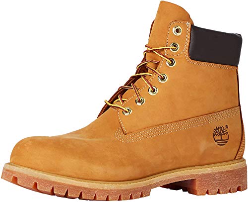 Timberland 6-Inch Premium Boot, Botas para Hombre, Amarillo (Wheat Nubuck), 43 EU