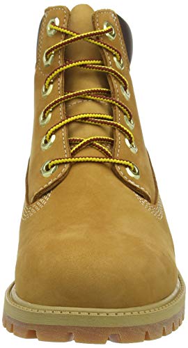 Timberland 6-Inch Premium WP, Botas Clasicas Unisex Niños, Amarillo (Wheat Nubuck), 40 EU