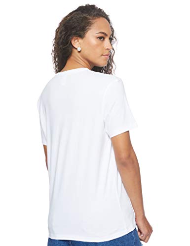 Tommy Hilfiger S/s Crew Neck Top de Pijama, Blanco (White 100), 36 (Talla del Fabricante: X-Small) para Mujer