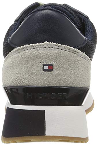 Tommy Hilfiger Tommy Jacquard City Sneaker, Zapatillas para Mujer, Azul (Midnight 403), 40 EU