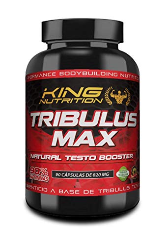 TRIBULUS MAX 90 caps KING NUTRITION Aumenta la Libido, la Recuperación, el Crecimiento Muscular y el rendimiento Sexual. 45 servicios