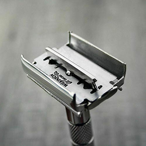 Twist Open Butterfly Safety Razor Classic Afeitar Peluquería Vintage (no incluye cuchillas)