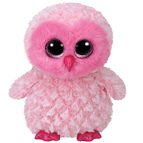 Ty Beanie Boos Twiggy-Búho Rosa 15 cm (37158TY), Color United Labels Ibérica