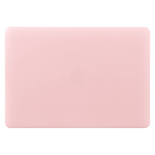 UESWILL Estuche de cubierta dura liso mate para MacBook Air 13 "con pantalla Retina USB-C, modelo A1932 + paño de limpieza de microfibra, cuarzo rosa