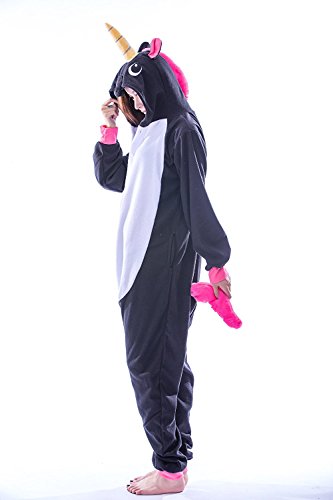 Unicornio Pijama Cosplay Adultos Disfraz Animal Ropa de Dormir Franela Novedad Víspera de Todos los Santos Navidad Ropa