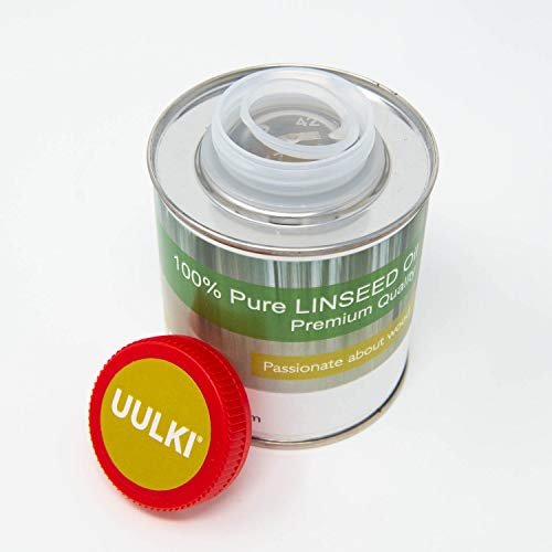 Uulki Aceite de linaza extra puro para protección de la madera - Un aceite de cuidado universal para muebles y superficies de madera en interiores y exteriores (incoloro, 250 ml)