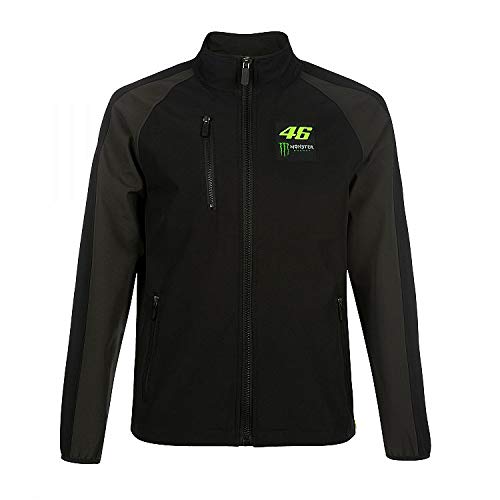 Valentino Rossi Monster Dual, Softshell Hombre, Negro, XXXL