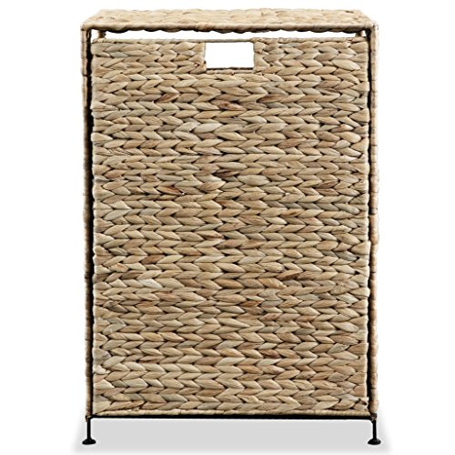 vidaXL Cestos Ropa Sucia 44x34x64 cm Jacinto Agua Canasto Colada Lavandería