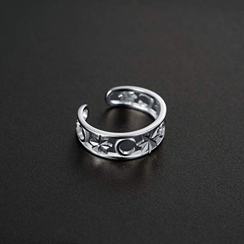 VIKI LYNN - Anillo ajustable para mujer, plata de ley 925