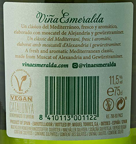 Viña Esmeralda, Vino Blanco - 6 botellas de 75 cl, Total: 4500 ml