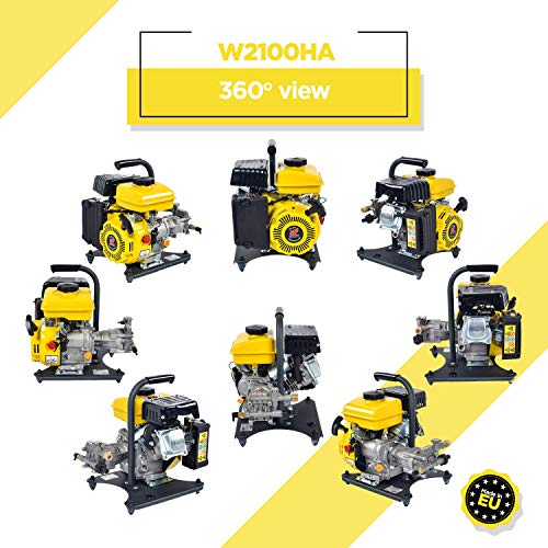 WASPPER ✦ Hidrolimpiadora de Motor de Gasolina 2100 PSI ✦ 98cc con Potencia de Alta presión Jet Hidrolimpiadora Profesional W2100HA portátil Limpiadora para Autos y Patios