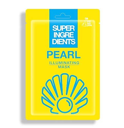 WE LAB YOU - Super Ingredients Pearl Illuminating Mask, Mascarilla Coreana Iluminadora, 10 Unidades