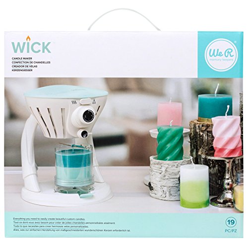 We R Memory Keepers American Crafts Wick Candle Maker Machine Kit - Locked Cover Lid - 19 Pieces