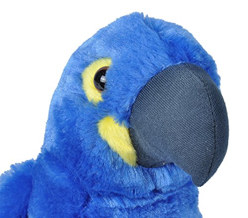 Wild Republic-10934 Peluche Guacamayo Jacinto Cuddlekins, Color Negro/Azul/Amarillo (10934)