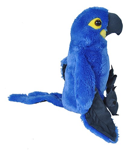 Wild Republic-10934 Peluche Guacamayo Jacinto Cuddlekins, Color Negro/Azul/Amarillo (10934)