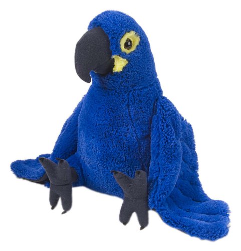 Wild Republic-10934 Peluche Guacamayo Jacinto Cuddlekins, Color Negro/Azul/Amarillo (10934)