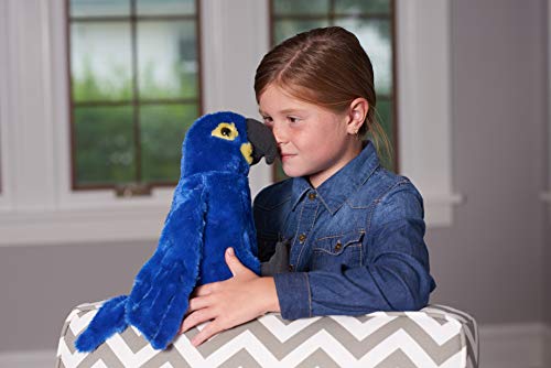 Wild Republic-10934 Peluche Guacamayo Jacinto Cuddlekins, Color Negro/Azul/Amarillo (10934)