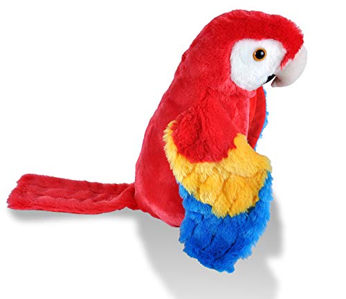 Wild Republic-12249 Peluche Guacamayo Macao Cuddlekins, Color Rojo (12249)