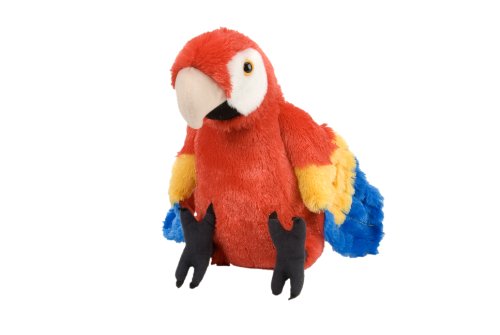 Wild Republic-12249 Peluche Guacamayo Macao Cuddlekins, Color Rojo (12249)