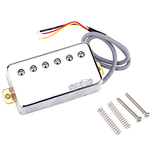 Wilkinson Tono Vintage Alnico 5 Estilo PAF Pastillas Humbucker Pickups Set para Guitarra Eléctrica Les Paul Style, Cromo