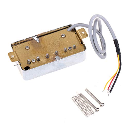 Wilkinson Tono Vintage Alnico 5 Estilo PAF Pastillas Humbucker Pickups Set para Guitarra Eléctrica Les Paul Style, Cromo