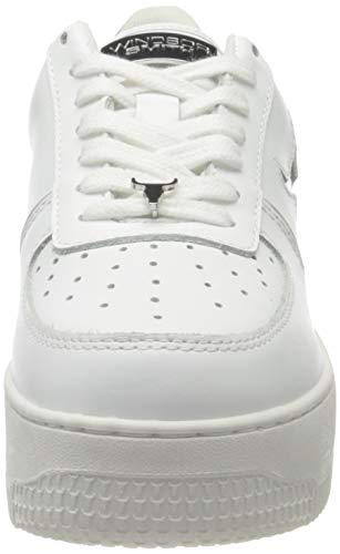 Windsor Smith POP Rosy Brave, Zapatillas de Gimnasio para Mujer, White Silver Holographic, 41 EU