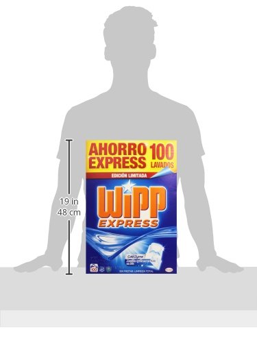 Wipp Express Detergente en Polvo, 100 lavados, 6 kg