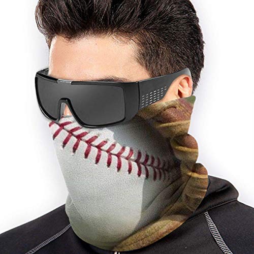 WlQshop Calentadores de Cuello Baseball Glove Grass Neck Gaiter Mascarilla Bufandas Headband For Men Women Sun UV Wind Dust Protection Skiing Riding Running