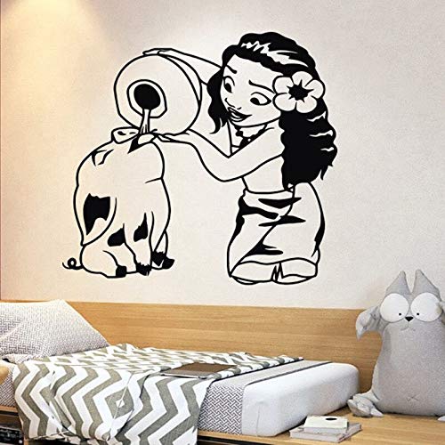 wZUN Película Personaje Pegatina de Pared Vinilo Princesa Pared guardería hogar niña decoración de habitación Papel Tapiz extraíble 30X33cm