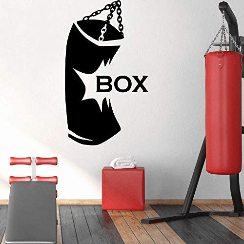 wZUN Tallado Deportes Boxeo Pegatinas de Pared extraíbles Habitación para niños Sala de Estar Decoración para el hogar Vinilo Art Decal 42x72cm