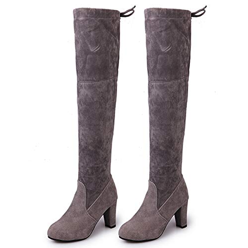 Xiaolian - Elegantes botas para mujer de tacón alto, antideslizantes, transpirables para fiestas