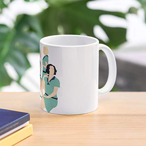 Years Girls Lesbian Feminist Netflix Transgender Cable Vintage LGBT Spain Crazy Best Mug Tiene 11oz de Mano Hechas de cerámica de mármol Blanco