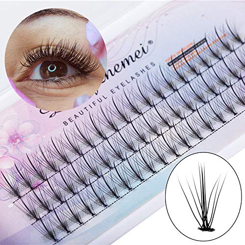 YLLN Herramientas de Maquillaje para Ojos Efecto voluminoso Anudado/sin Nudos Hecho a Mano Individual Extensión de Ojos Pestañas postizas Visón Definición del Cabello (11 mm)