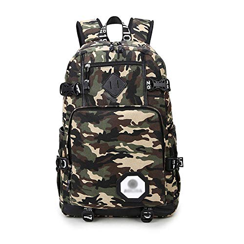 YMXLJJ Mochilas Escolares Impermeables de Camo, Mochila para Viajes al Aire Libre Que Acampa, Bolsa para Computadora Portátil de Gran Capacidad