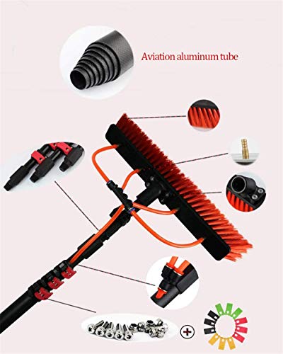 YQ&TL Limpiacristales Telescópic Cepillo Paneles Lavado Herramienta Limpieza de Ventanas y Paneles solares Sistema de Limpieza de Ventanas y Paneles solares Sistema de Limpieza y Lavado de Ventanas