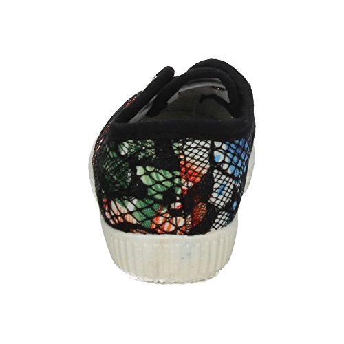 ZAPATOP ST-030 Zapatilla Lona Tela NIÑA Zapatillas Negro 21