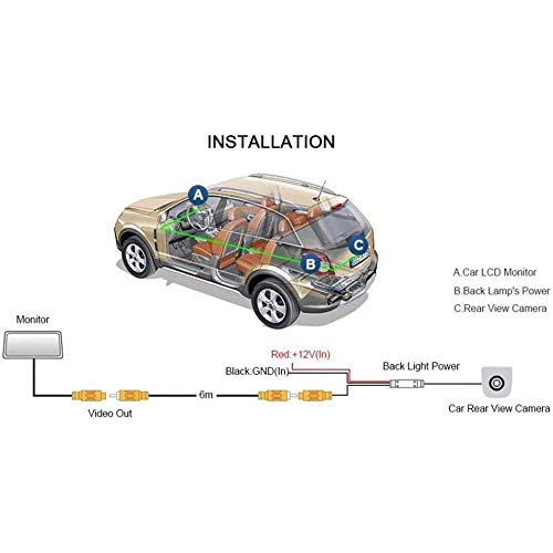 ZMMWDE cámara de Respaldo de la Vista Trasera de la cámara del Coche | CCD + RCA,para Seat Altea/XL Stationwagon