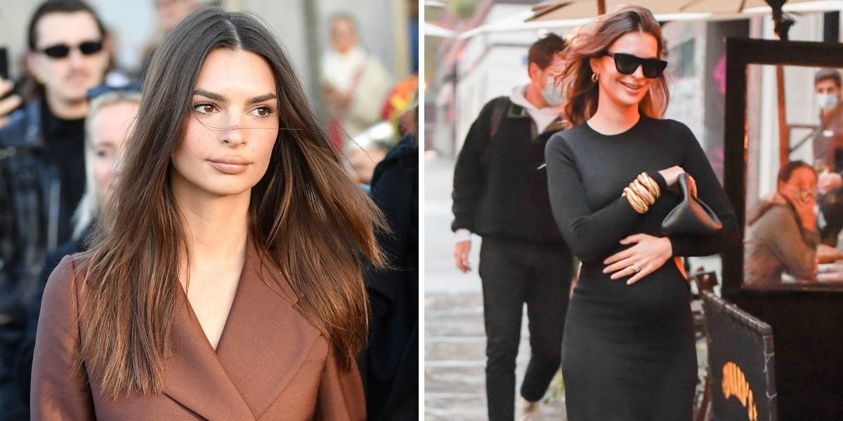 Emily Ratajkowski cerró las especulaciones de que se había puesto rellenos labiales durante el embarazo.